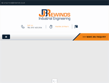 Tablet Screenshot of jbrewinds.co.uk